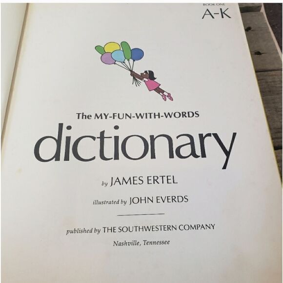 VINTAGE MY FUN WITH WORDS Children's Hardcover Dictionary Book Set Literary - Picture 3 of 7
